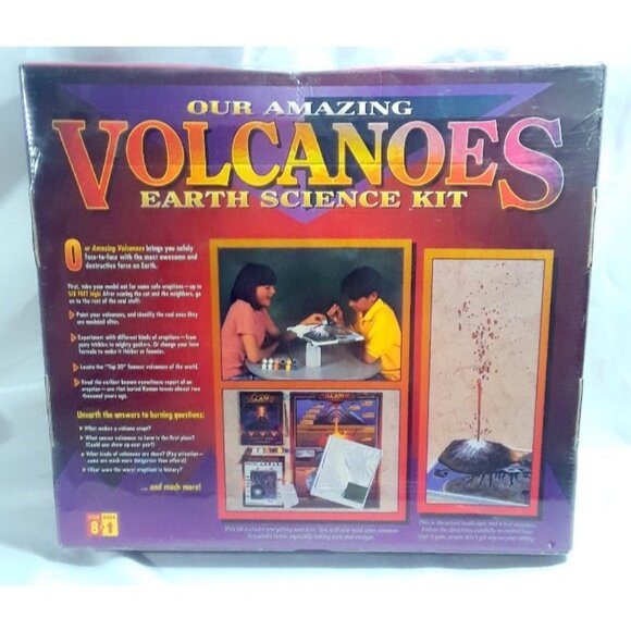 Our Amazing Volcanoes Earth Science Kit (makes 7 volcanoes erupt) - Picture 2 of 2